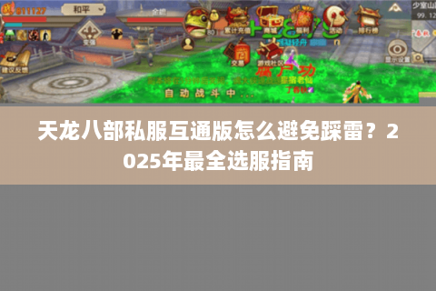 天龙八部私服互通版怎么避免踩雷？2025年最全选服指南