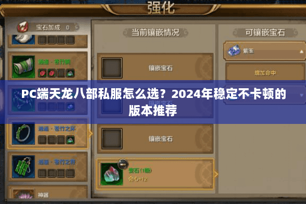 PC端天龙八部私服怎么选?2024年稳定不卡顿的版本推荐 PC端天龙八部私服怎么选?2024年稳定不卡顿的版本推荐