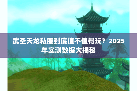 武圣天龙私服到底值不值得玩?2025年实测数据大揭秘 武圣天龙私服到底值不值得玩?2025年实测数据大揭秘