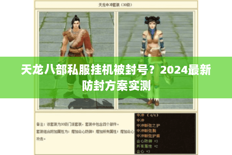 天龙八部私服挂机被封号？2024最新防封方案实测