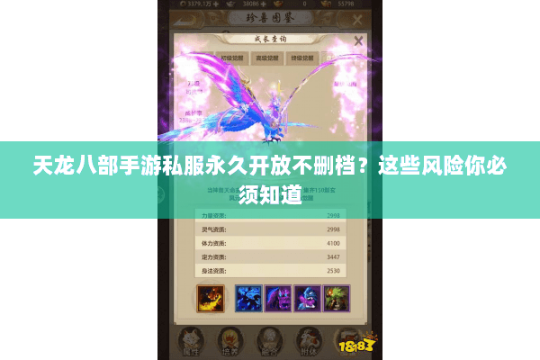 天龙八部手游私服永久开放不删档?这些风险你必须知道 天龙八部手游私服永久开放不删档?这些风险你必须知道