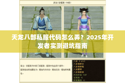 天龙八部私服代码怎么弄？2025年开发者实测避坑指南