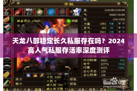 天龙八部稳定长久私服存在吗？2024高人气私服存活率深度测评