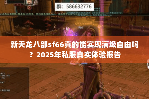 新天龙八部sf66真的能实现满级自由吗？2025年私服真实体验报告