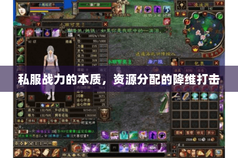 私服战力的本质,资源分配的降维打击 私服战力的本质,资源分配的降维打击