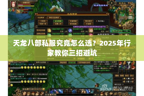 天龙八部私服究竟怎么选?2025年行家教你三招避坑 天龙八部私服究竟怎么选?2025年行家教你三招避坑