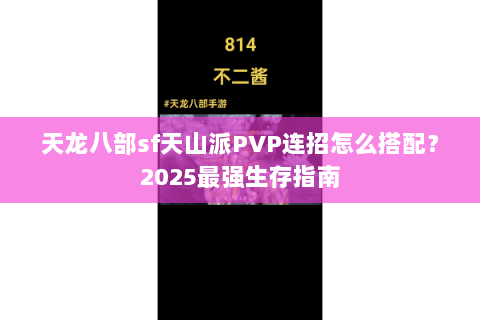 天龙八部sf天山派PVP连招怎么搭配？2025最强生存指南
