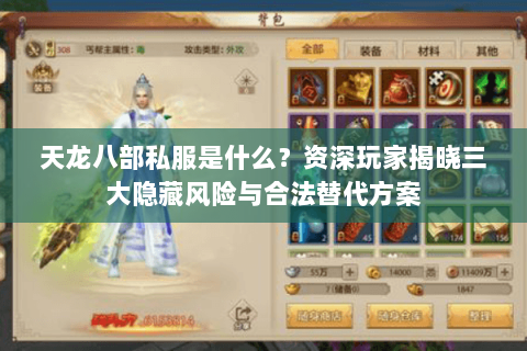 天龙八部私服是什么？资深玩家揭晓三大隐藏风险与合法替代方案