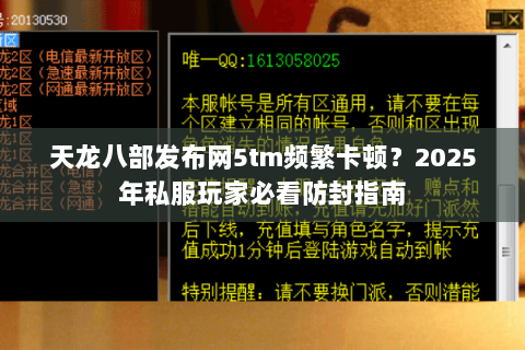 天龙八部发布网5tm频繁卡顿？2025年私服玩家必看防封指南