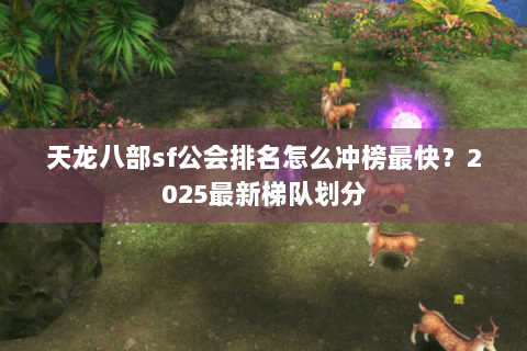 天龙八部sf公会排名怎么冲榜最快?2025最新梯队划分 天龙八部sf公会排名怎么冲榜最快?2025最新梯队划分