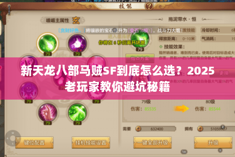 新天龙八部马贼SF到底怎么选?2025老玩家教你避坑秘籍 新天龙八部马贼SF到底怎么选?2025老玩家教你避坑秘籍