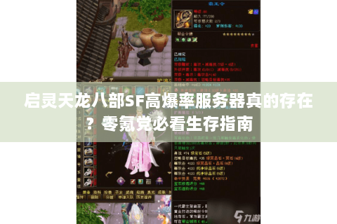 启灵天龙八部SF高爆率服务器真的存在?零氪党必看生存指南 启灵天龙八部SF高爆率服务器真的存在?零氪党必看生存指南