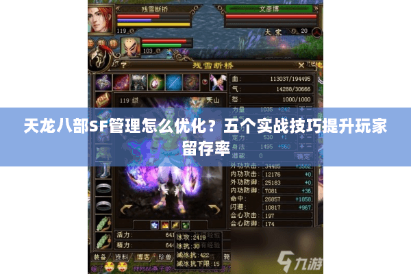 天龙八部SF管理怎么优化?五个实战技巧提升玩家留存率 天龙八部SF管理怎么优化?五个实战技巧提升玩家留存率