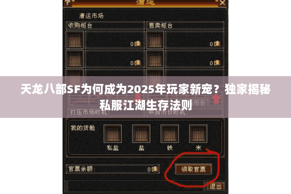天龙八部SF为何成为2025年玩家新宠?独家揭秘私服江湖生存法则 天龙八部SF为何成为2025年玩家新宠?独家揭秘私服江湖生存法则