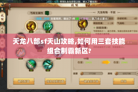 天龙八部sf天山攻略,如何用三套技能组合制霸新区?