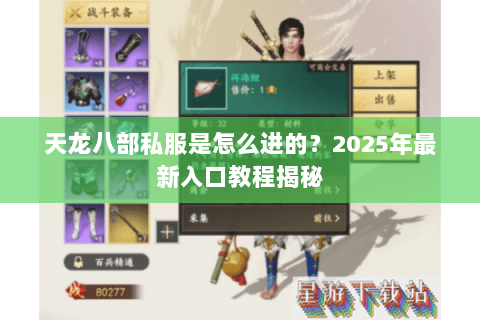 天龙八部私服是怎么进的?2025年最新入口教程揭秘 天龙八部私服是怎么进的?2025年最新入口教程揭秘