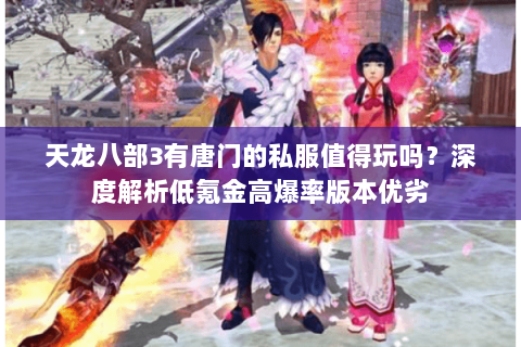 天龙八部3有唐门的私服值得玩吗？深度解析低氪金高爆率版本优劣