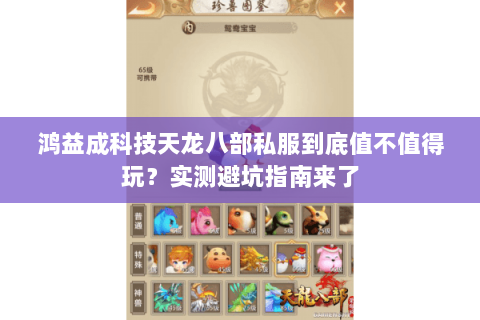 鸿益成科技天龙八部私服到底值不值得玩?实测避坑指南来了 鸿益成科技天龙八部私服到底值不值得玩?实测避坑指南来了