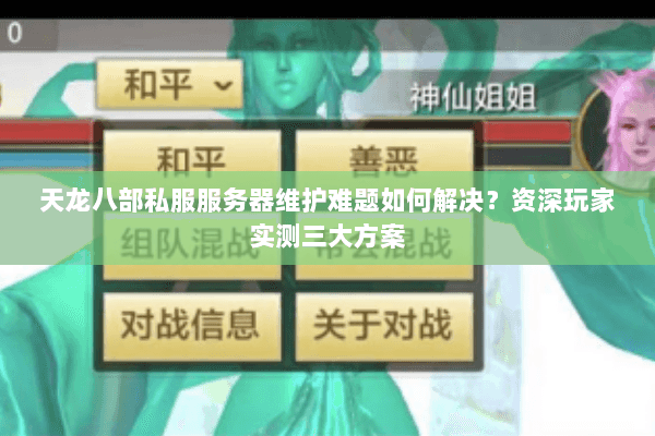 天龙八部私服服务器维护难题如何解决?资深玩家实测三大方案 天龙八部私服服务器维护难题如何解决?资深玩家实测三大方案