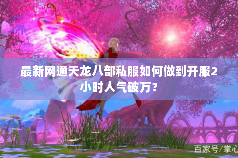 最新网通天龙八部私服如何做到开服2小时人气破万? 最新网通天龙八部私服如何做到开服2小时人气破万?
