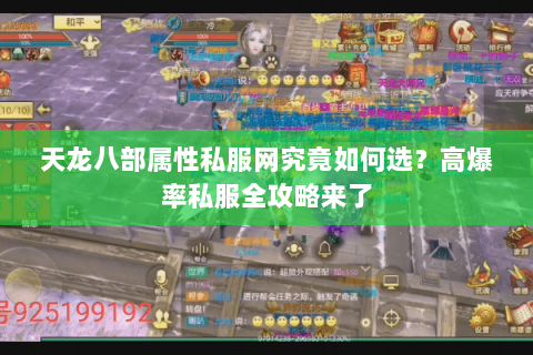 天龙八部属性私服网究竟如何选?高爆率私服全攻略来了 天龙八部属性私服网究竟如何选?高爆率私服全攻略来了