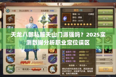 天龙八部私服天山门派强吗？2025实测数据分析职业定位误区