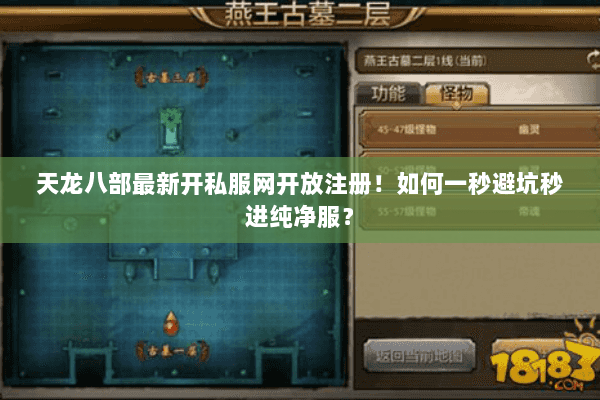 天龙八部最新开私服网开放注册!如何一秒避坑秒进纯净服? 天龙八部最新开私服网开放注册!如何一秒避坑秒进纯净服?