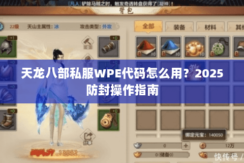 天龙八部私服WPE代码怎么用？2025防封操作指南