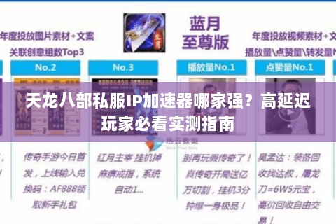 天龙八部私服IP加速器哪家强?高延迟玩家必看实测指南 天龙八部私服IP加速器哪家强?高延迟玩家必看实测指南