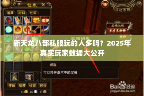 新天龙八部私服玩的人多吗?2025年真实玩家数据大公开 新天龙八部私服玩的人多吗?2025年真实玩家数据大公开