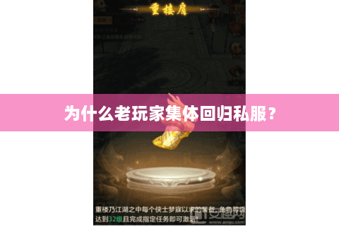 为什么老玩家集体回归私服？