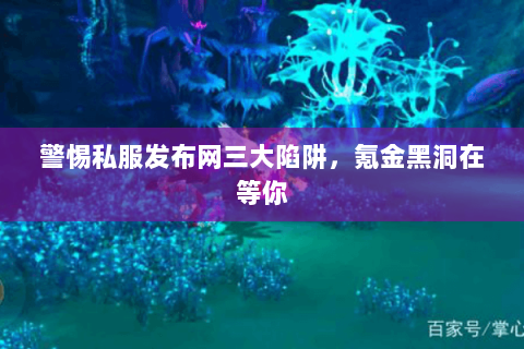 警惕私服发布网三大陷阱，氪金黑洞在等你