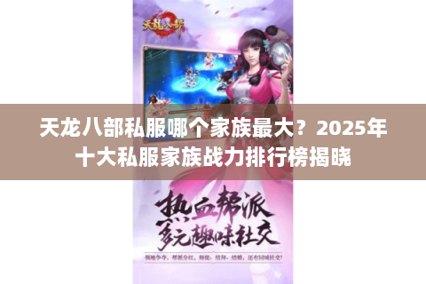 天龙八部私服哪个家族最大?2025年十大私服家族战力排行榜揭晓 天龙八部私服哪个家族最大?2025年十大私服家族战力排行榜揭晓