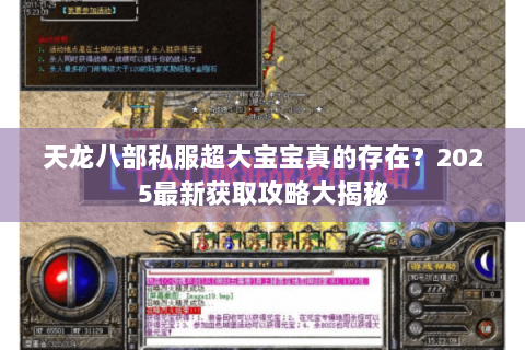 天龙八部私服超大宝宝真的存在?2025最新获取攻略大揭秘 天龙八部私服超大宝宝真的存在?2025最新获取攻略大揭秘