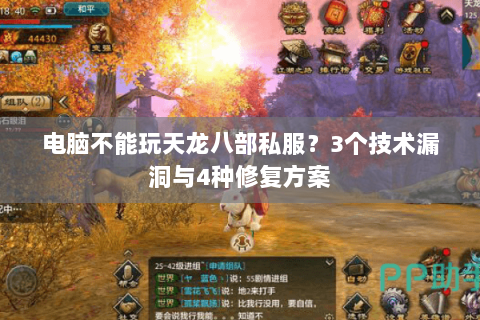 电脑不能玩天龙八部私服？3个技术漏洞与4种修复方案