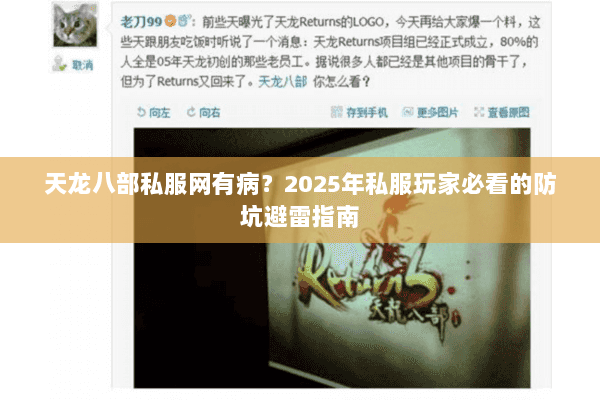 天龙八部私服网有病?2025年私服玩家必看的防坑避雷指南 天龙八部私服网有病?2025年私服玩家必看的防坑避雷指南