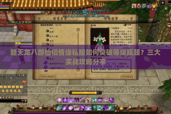 新天龙八部仙侣情缘私服如何突破等级瓶颈?三大实战攻略分享 新天龙八部仙侣情缘私服如何突破等级瓶颈?三大实战攻略分享