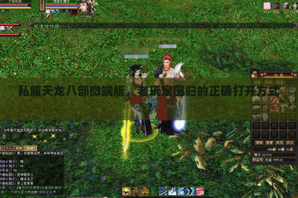 私服天龙八部微端版,老玩家回归的正确打开方式? 私服天龙八部微端版,老玩家回归的正确打开方式?
