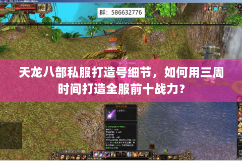 天龙八部私服打造号细节，如何用三周时间打造全服前十战力？