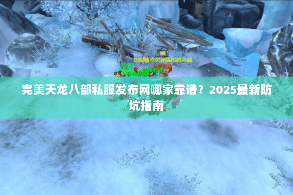 完美天龙八部私服发布网哪家靠谱？2025最新防坑指南