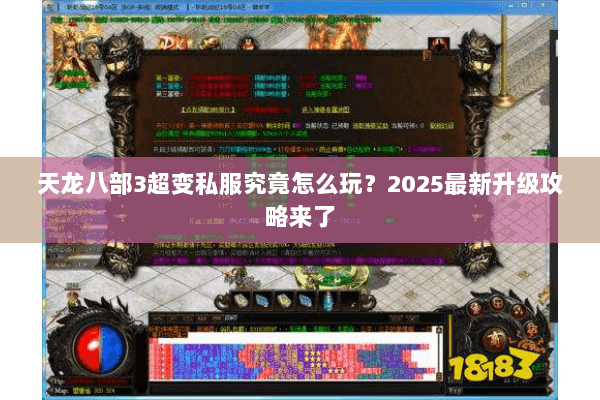 天龙八部3超变私服究竟怎么玩?2025最新升级攻略来了 天龙八部3超变私服究竟怎么玩?2025最新升级攻略来了