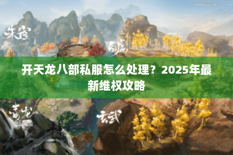 开天龙八部私服怎么处理？2025年最新维权攻略