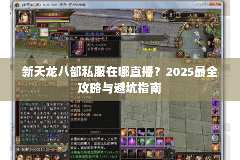 新天龙八部私服在哪直播?2025最全攻略与避坑指南 新天龙八部私服在哪直播?2025最全攻略与避坑指南