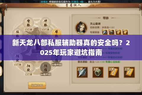 新天龙八部私服辅助器真的安全吗?2025年玩家避坑指南 新天龙八部私服辅助器真的安全吗?2025年玩家避坑指南