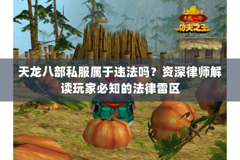 天龙八部私服属于违法吗?资深律师解读玩家必知的法律雷区 天龙八部私服属于违法吗?资深律师解读玩家必知的法律雷区