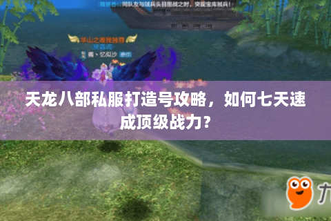 天龙八部私服打造号攻略，如何七天速成顶级战力？