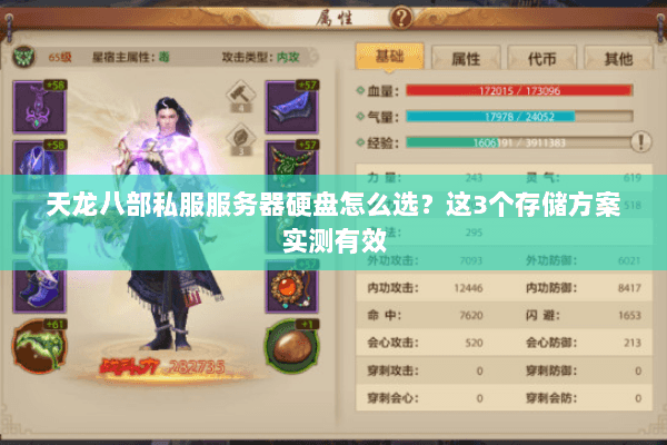 天龙八部私服服务器硬盘怎么选?这3个存储方案实测有效 天龙八部私服服务器硬盘怎么选?这3个存储方案实测有效