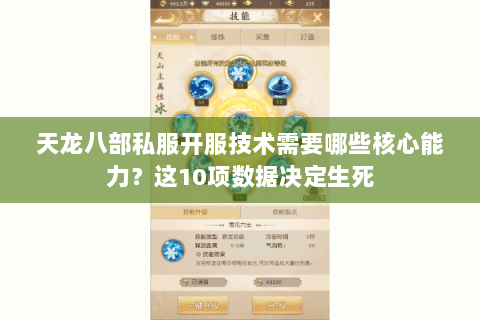 天龙八部私服开服技术需要哪些核心能力?这10项数据决定生死 天龙八部私服开服技术需要哪些核心能力?这10项数据决定生死