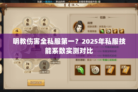 明教伤害全私服第一？2025年私服技能系数实测对比