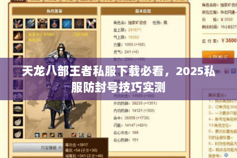 天龙八部王者私服下载必看,2025私服防封号技巧实测 天龙八部王者私服下载必看,2025私服防封号技巧实测